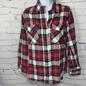 Woolrich Red Plaid Button Down Shirt